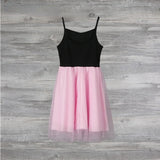 MQTIME  -  Mom and Daughter Dress Patchwork Mesh Princess Dress Summer Sleeveless Mommy and Me Clothes Family Look Women Girls Dress