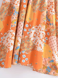 MQTIME  -  A-line Boho Dress Strapless Printed Summer Dress Femme Rayon Floral Straight Chic Maxi Dress Straps Holiday Vestidos