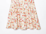 MQTIME  -  Women Floral Print Short Dress With Bow Sexy Backless Sleeveless Beach Style Women's Dress Wave style Hem Female Dresses