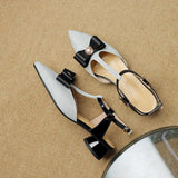 MQTIME  -  2024 summer Women's sandals natural leather 22-24.5cm sheep suede/Gretel Materials+sheepskin t-strap buckle butterfly knot shoes