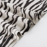 MQTIME  -  Spring and Summer Women's Clothing High Waist Hip Wrap One-step Skirt Zebra Print Split Skirt