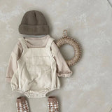 MQTIME  -  Spring Korean Style Baby Boys Girl Bodysuits Sleeveless Corduroy Newborn Baby Boys Girls Jumpsuit Baby Boys Girls Clothes