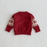  MQTIME  -  Winter New Children Long Sleeve Casual Sweatshirt Boys Girls Christmas Sweatshirt Baby Cotton Knit Tops Kids Warm Clothes