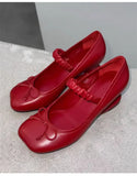 MQTIME  -  New Style Fashion Patent leather Bowknot Women Pumps Spring Summer Strange Fretwork High Heels Mary Jane Female Daily Shoes