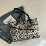 MQTIME  -  leopard print vintage shoulder bag winter tote bag handbag woman novelty cross body bag Female bag y2k casual