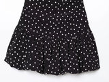 MQTIME  -  Polka Dot Slanted Shoulder Fashion Women Dress 2025 New Slim Sleeveless Black Party Dress For Summer Streetwear Woman Clothing