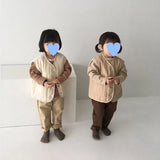 MQTIME  -  Korean Infant Girls Vest Solid Color Thicken Warm Toddler Girls Waistcoat New Winter Versatile Round Neck Kids Girls Vest