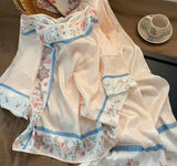 MQTIME  -   Spring Autumn Women Vintage Chinese-style Long-sleeve Pajamas Girls Student Homewear Women Soft  Loungewear Loose Robe Ladies