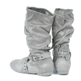 MQTIME  -  Suede Sole Boot Step Women Latin Dance Boots Salsa Shoe Long Warm Up Line Shoes West Coast Swing Swayd Dance Boots