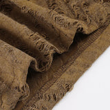 MQTIME  -  Y2k Irregular Design Hole Vintage Solid Low Waist Folds Knitted Women's Skirts