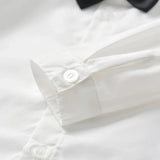 MQTIME  -  Autumn Spring Toddler Boy Clothes Kids Boys Wedding Suits Striped Vest + White Shirt + Pants Boy Outfits Children Outerwear