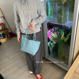 MQTIME  -  Hanrted Large Capaci Basket Bag Orange Jasmine Spring Summer Handheld Beach St Woven Bag Korean Sle oulder Bag