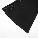 MQTIME  -  Lace Patchwork Bodycon Camisole Maxi Dress Women Fashion Spaghetti Straps Backless Slim Birthday Party Long Robe Evening Gown