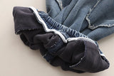MQTIME  -   Boys Thick Fleece Jeans Pants Autumn Winter New Children Padded Warm Trousers Baby Casual Long Pants Baby Clothes