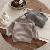 MQTIME  -  Autumn New Girls Long Sleeve Casual Sweater Cotton Baby Cotton Knit Pullover Children Colored Dots Sweater Kids Clothes