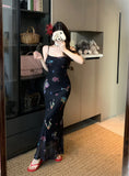 MQTIME  -  Sexy Bodycon Mermaid Dress Summer Fashion Strap Runway Party Robe Women Long Vestidos 2025 New