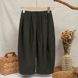 MQTIME  -  Children's Cotton-Linen Bloomers Trousers Spring 2026 New Arrival Elastic High-Waisted Casual Loose Boys & Girls Baby Pants