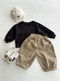  MQTIME  -  Autumn New Children Casual Pants Fashion Boys Simple Pocket Trousers Solid Baby Girls Loose Harem Pants Cotton Kids Clothes
