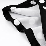 MQTIME  -  Women's Fashion Polka Dot Wide Leg Pants High Waist Flare Hem Commuting Casual Streetwear Trousers New Women Pants