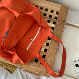 MQTIME  -  Large Capaci Canvas oulder Bag Women's Tote Handbag Eco-friendly op Bag Artistic Sle Casual Soft Bapa