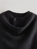 MQTIME  -   Winter Female Scarf Coat Long Sleeve Knitted Asymmetric Jackets For Women Streetwear Causal Women Coats