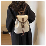 MQTIME  -  High-End Ladies Large Capaci Bapa Faionable Student Bookbag Waterproof PU Leather Casual Travel Bag with Double Straps