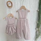  MQTIME  -  New Spring Toddlers Kids Printed Rompers Sleeveless Jumpsuits Korean Style Newborn Baby Girls Cute Bodysuits