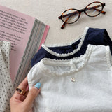 MQTIME  -  Summer New Girls Sleeveless Shirts Baby Girl Thin Cotton Lace Vest Children Loose Casual Tops Infant Blouse Kids Clothes