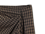  MQTIME  -  Elegant Plaid Long Skirts For Women Fashion Ruched New High Waist Midi Skirt High Street Casual Chic Party Skirts Mujer ﻿ ﻿