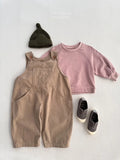  MQTIME  -  Autumn New Children Loose Overalls Solid Boys Vintage Jumpsuit Girls Strap Trousers Baby Casual Overalls Kids Clothes