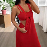 MQTIME  -  Sexy Maxi Dress Sleeveless Backless Slim Two Piece Set 2026 Summer Women Party Y2K Bodycon Elegant Dresses Female Clothing