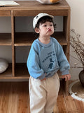  MQTIME  -  Winter New Children Fleece Sweatshirt Cute Boys Girls Long Sleeve Cartoon Tops Baby Warm Sweatshirt Kids Casual Pullover