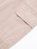 Mqtime New In Clothes For Women Pants Street Style Side Flap Pockets Cargo Pants High Waist Full Length Straight Leg Trousers