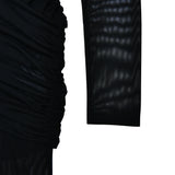 MQTIME  -  Sexy See Through Deep V-neck Women Jumpsuit Black Long Sleeve High Waist Jumpsuit Autumn Slim Elegant Party Clubwear