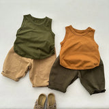 MQTIME  -  Autumn New Children Cargo Pants Solid Boys Vintage Casual Pants Girls Harem Pants Cotton Baby Pocket Trousers Kids Clothes