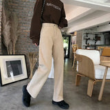 MQTIME  - 2024 new women Winter High Waist Corduroy Pants Wide Leg Trousers Autumn Streetwear Casual Harajuku Long Pants Loose Trousers