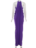 MQTIME  -  Puss Elegant Ruched Halter Dress Woman Sexy Sleeveless Summer Trend Silky Skinny Gown Robe Vacation Banquet Party Vestidos