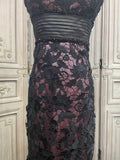 MQTIME  -  Vintage Black Purple Evening Dresses Embroidery Lace Applique Floor Length Sleeveless Gothic Fishtail Mermaid Wedding Gown