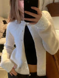 MQTIME  -  Autumn/Winter New Casual Simple Solid Colour Long-Sleeved Jacket Sweater