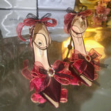 MQTIME  -  Lolita Cosplay Y2K Heels Pink Dreamy Bridal Wedding Shoes 2000S Heels High Quality Designer Luxury Shoes Elegant Women's Sandals