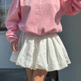 MQTIME  -  Fashion Bubble Women's Mini Skirt High Waist Casual Streetwear Sweet Coquette Preppy Style Party Skirt Female Skirts