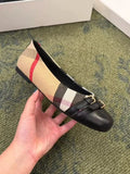 MQTIME  -  New Korean Style Women Ballet Flat Shoes Fashion Casual Double Buckle Comfort Low Heel Rubber Sole Daily Party Ladies Footwear