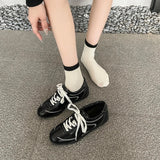 MQTIME  -  New Womens Shoes Retro Luxury Moral Training Shoes for Woman Exquisite Genuine Leather Casual Shoe Designer Shoes Zapatos Mujer