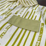 MQTIME  -  2Piece 2025 Summer Toddler Boy Outfits Korean Fashion Stripe Cotton Short Sleeve Tops+Shorts Baby Clothing Children's Sets B062