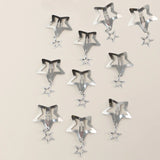 Mqtime 10pcs Star Decor Hair Clip for daily casual outing wear Hair accessories Loc Hair Jewelry for Braids