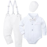 MQTIME  -  Baby Boy Clothes Christening Outfit Infant Baptism Easter Dedication White Suits Toddler Wedding Birthday Party Gift Set