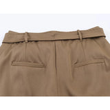 MQTIME  -  Women Leisure Skirts Spring Summer New Fashion Solid Color Mini Skirts For Women Elegant High Waist Khaki Skirts
