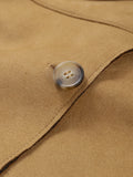 MQTIME  -  Casual Suede Brown Short Jacket Women Retro Solid Loose Single-breasted Full Sleeve Female Coat Chic High Street Lady Outerwears