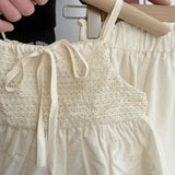 MQTIME  -  New Summer 2-7Yrs Children Clothes Suit Sleeveless Cotton Solid Color Vest+Pants Baby Girls Clothing Set Korean Style