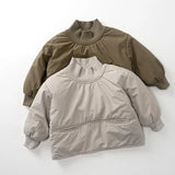  MQTIME  -  Winter New Children Plus Velvet Thick Sweatshirt Boys Girls Cotton Padded Jacket Kids Casual Sweatshirt Baby Fleece Tops